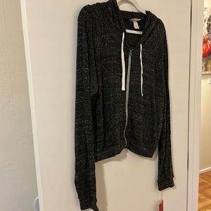 Hooded zip up Charcoal Target new with tag
